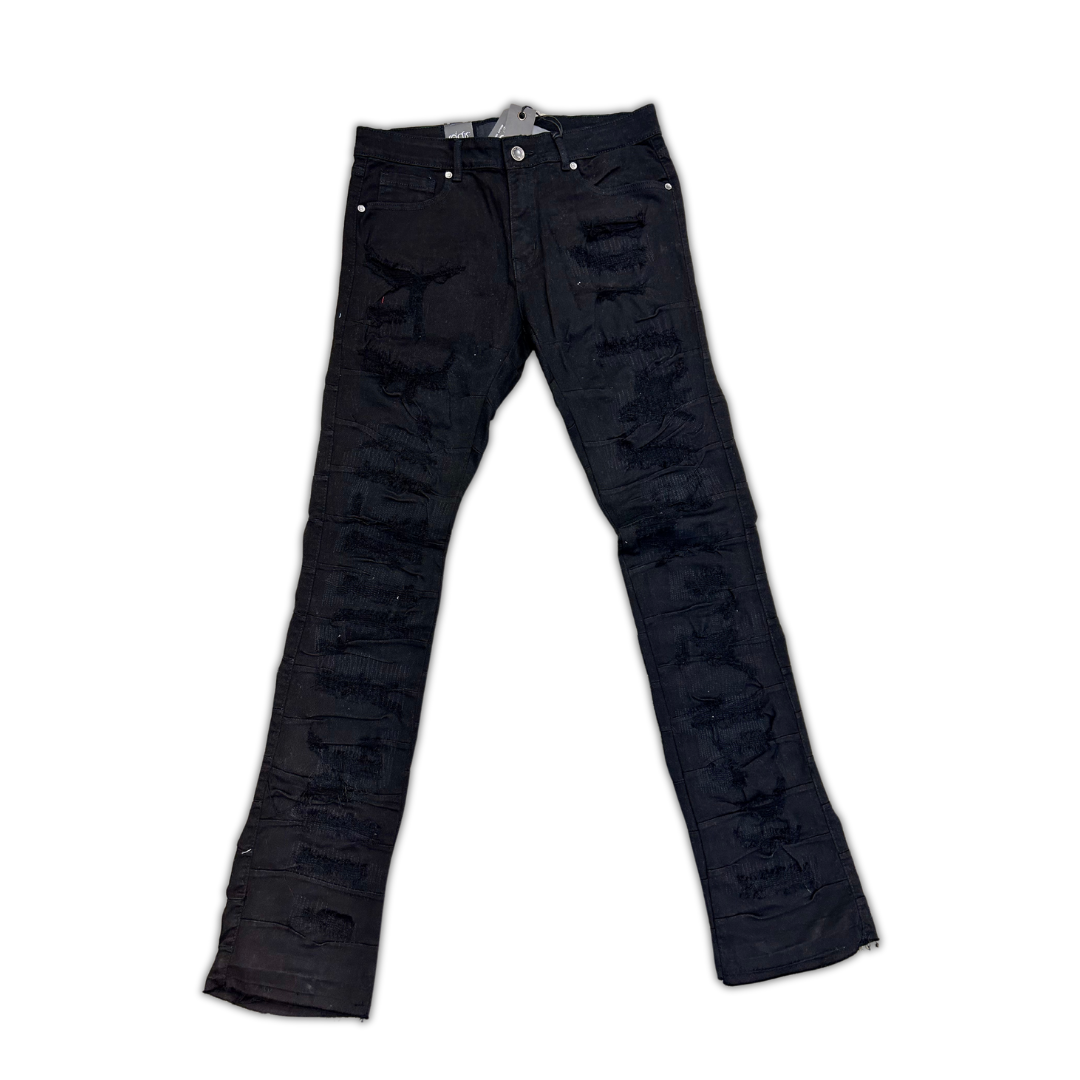 Ripped Stacked Denim