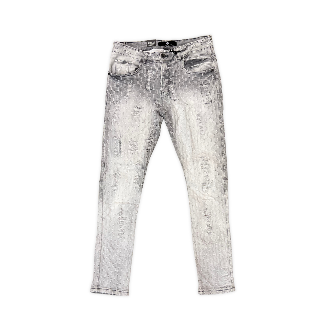 "Hellrazer" Distressed Denim