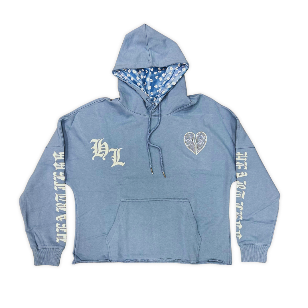 "Heartless" Crop Hoodie