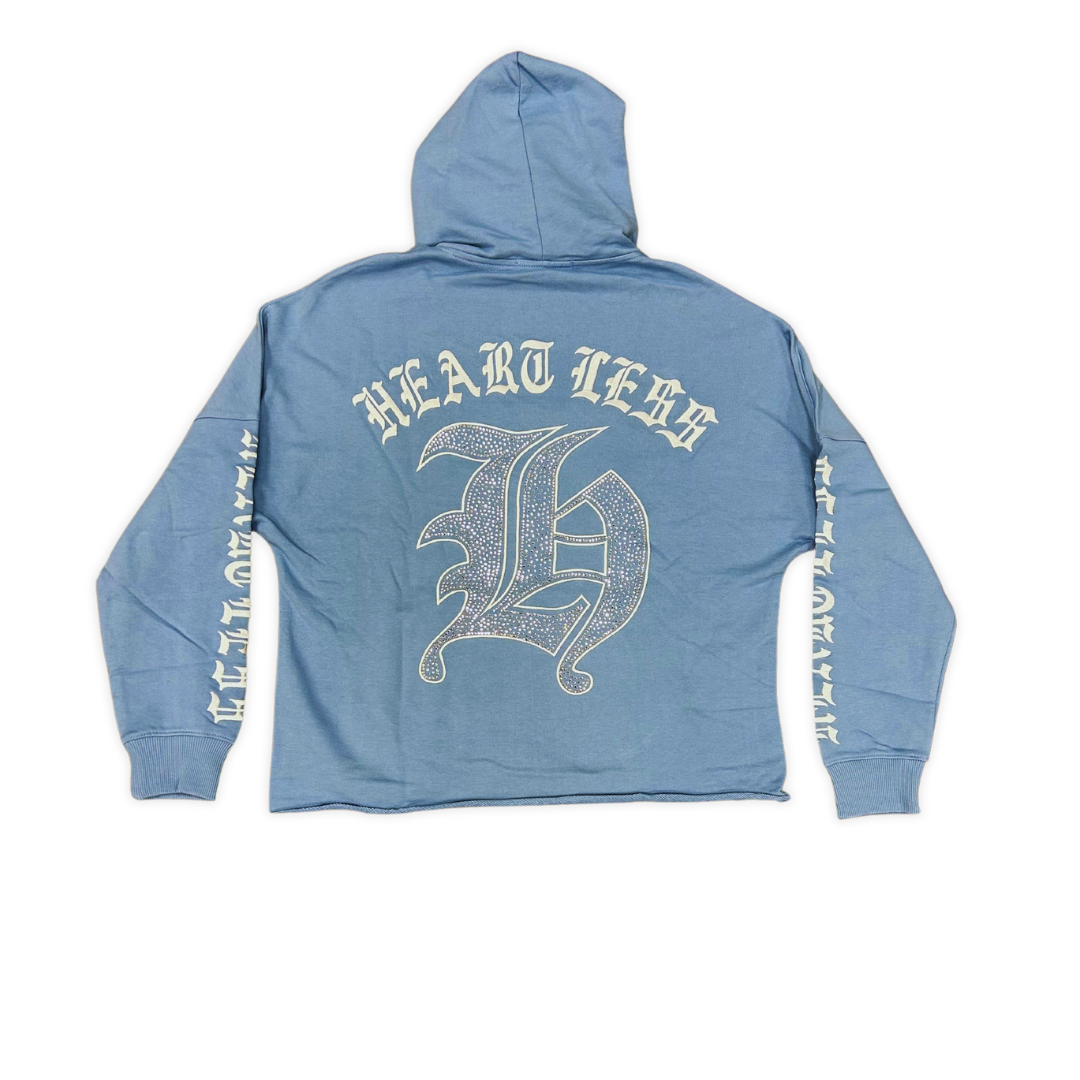 "Heartless" Crop Hoodie