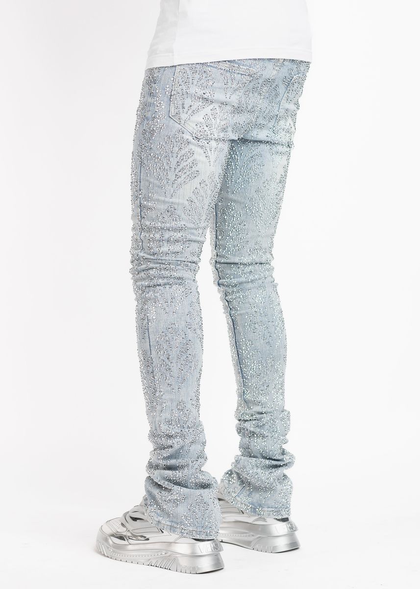 Blue Embellished Denim