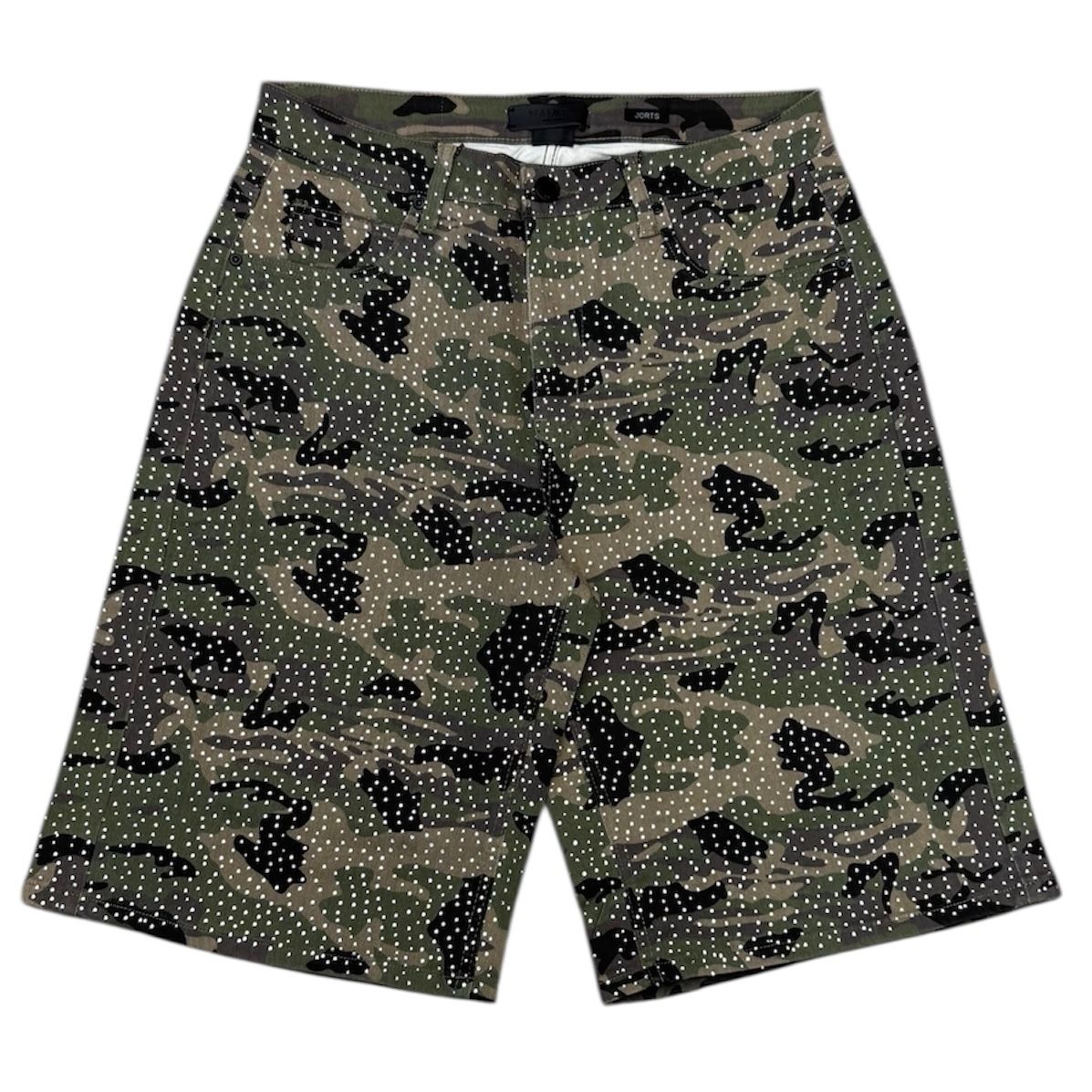 Embellished Camo Shorts