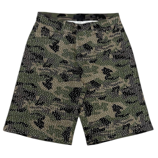 Embellished Camo Shorts