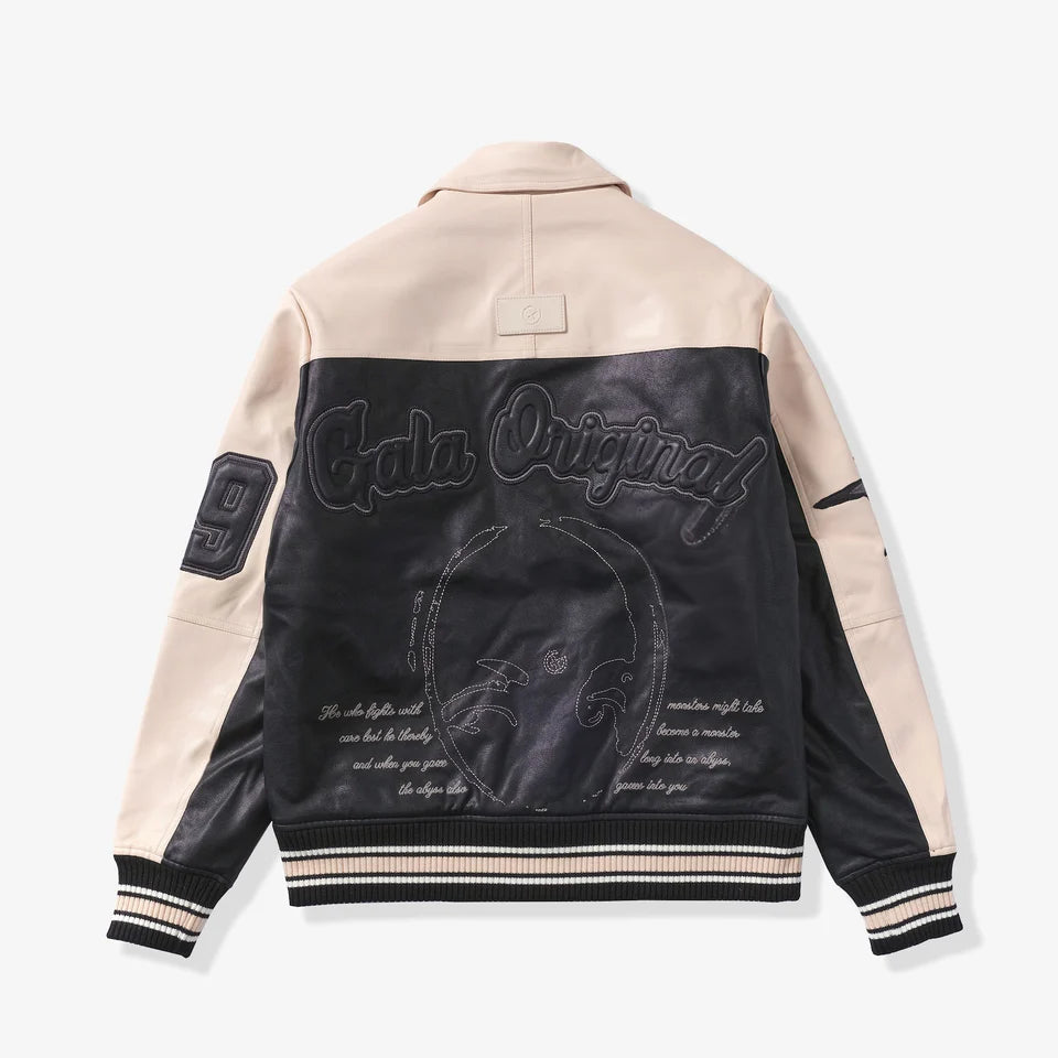 "Abyss" Leather Varsity Jacket