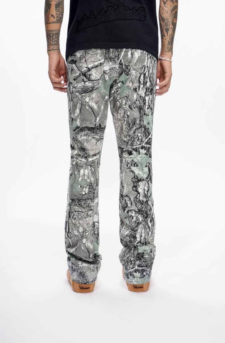 "Grey Forest" Stacked Jeans