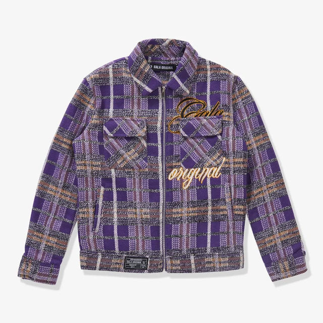 Reckoning Flannel Jacket - Purple Plaid