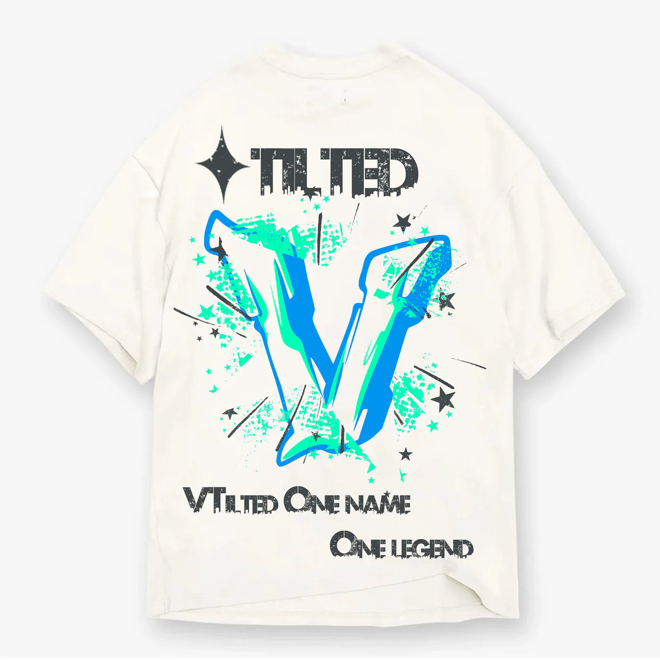 "Cosmic Eyes" White Tee