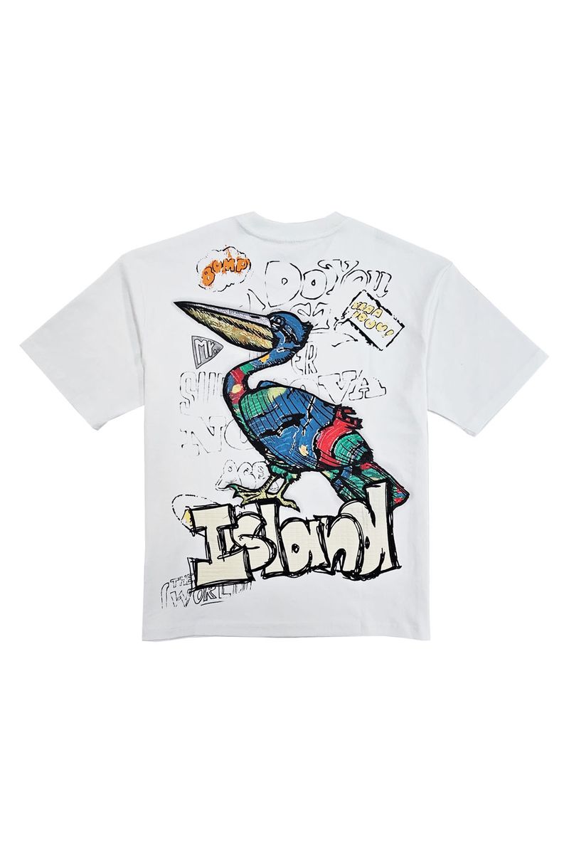 Island White Tee