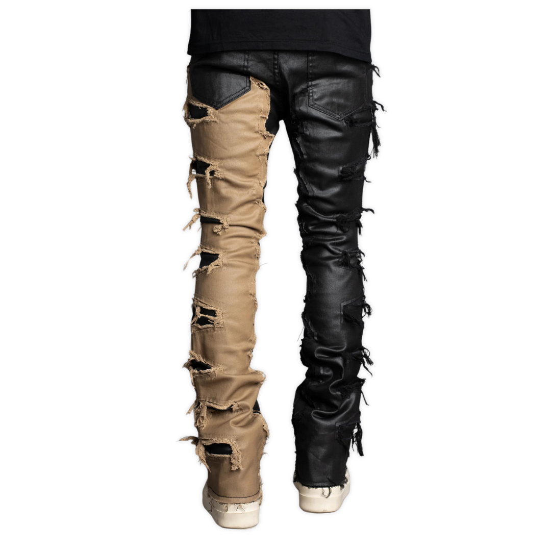 Black Split Denim