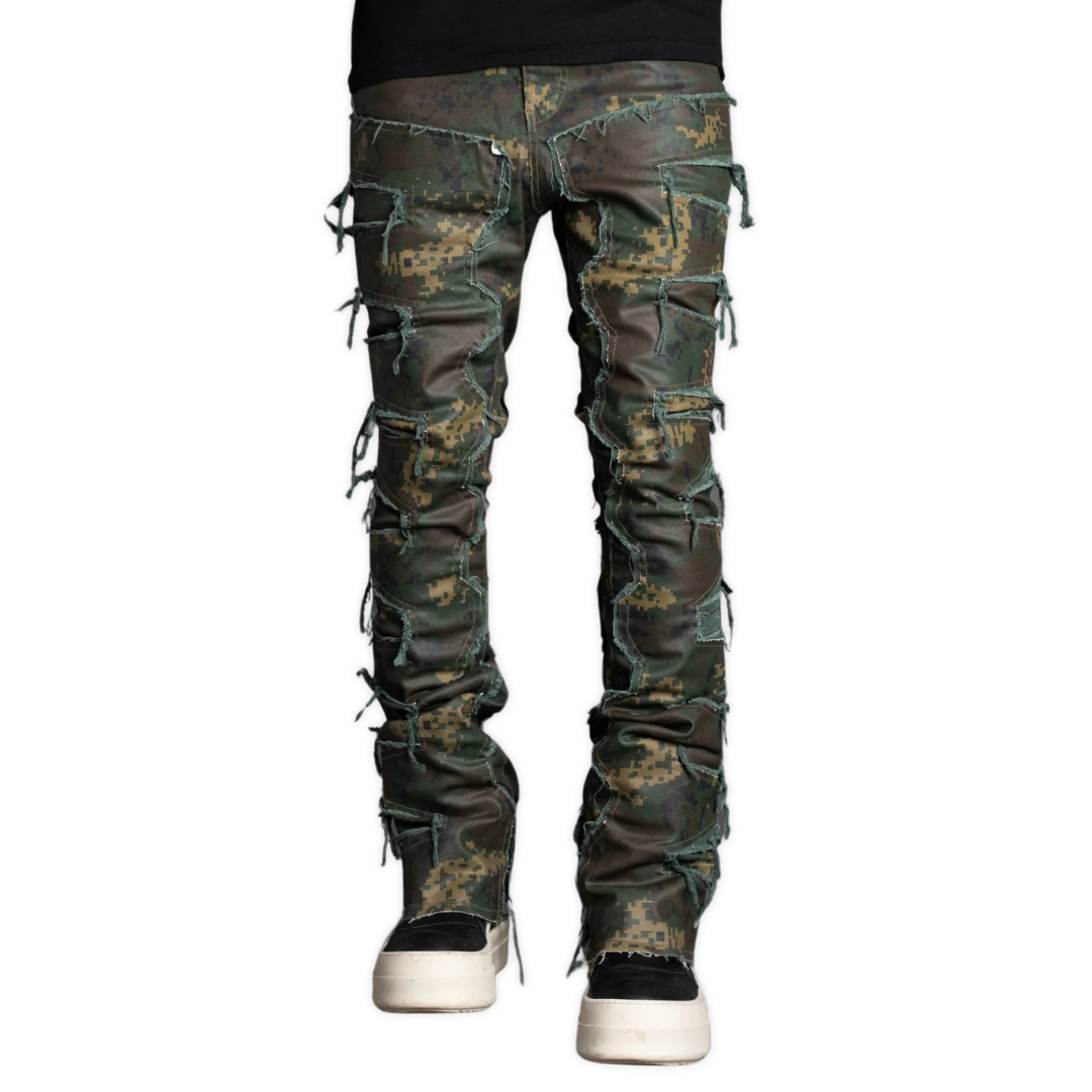 Camo Distressed Denim V2