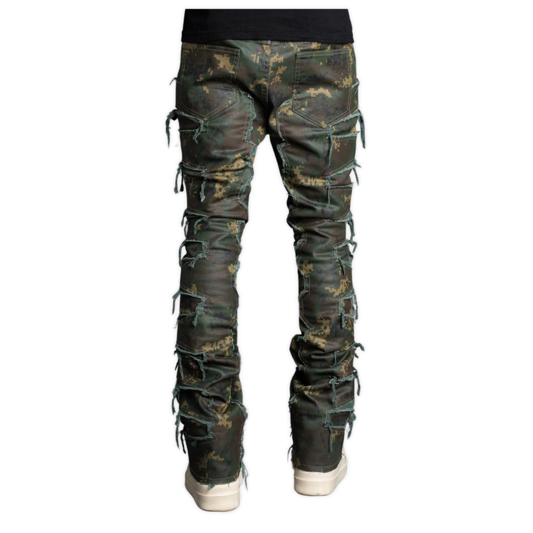 Camo Distressed Denim V2