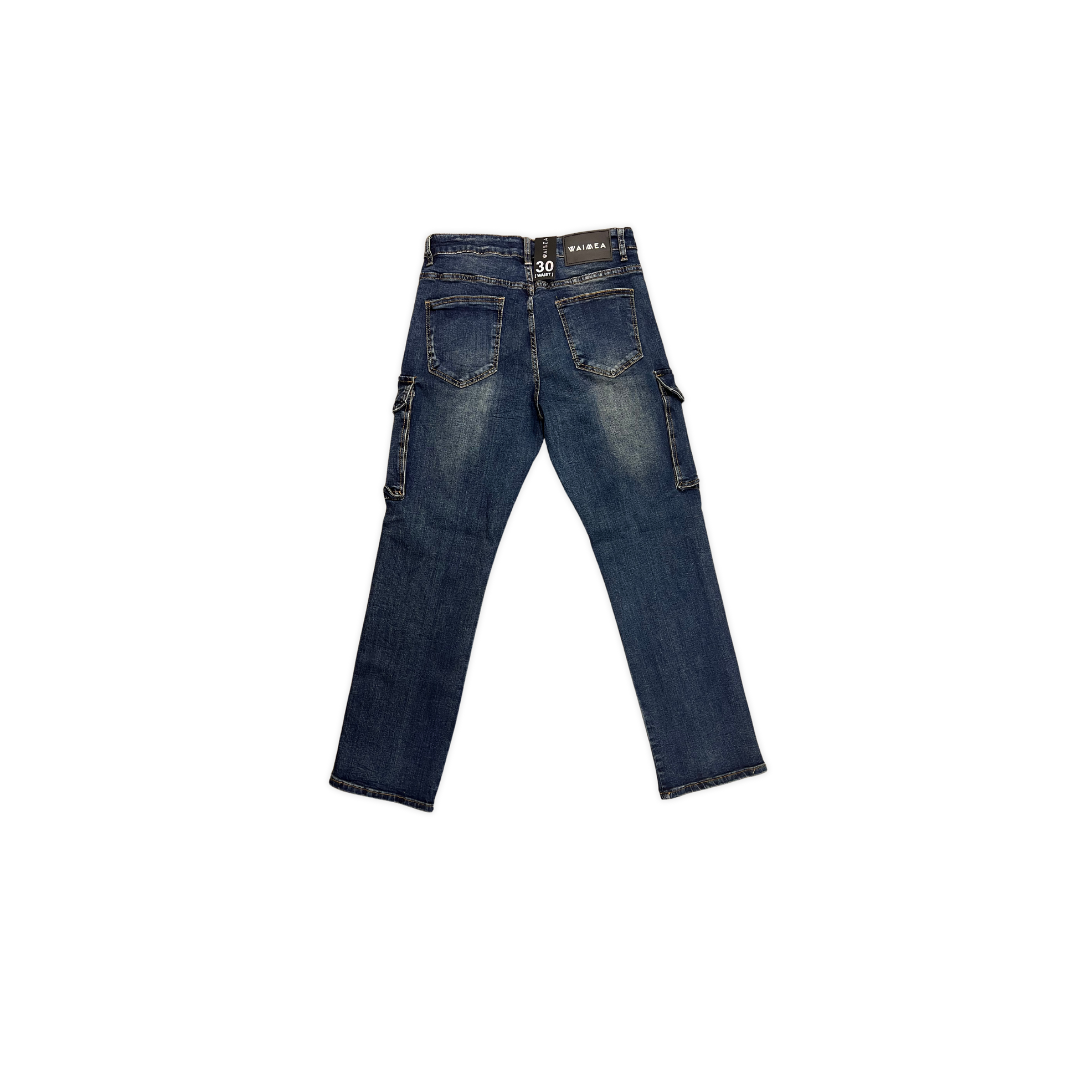 Relaxed Cargo Denim