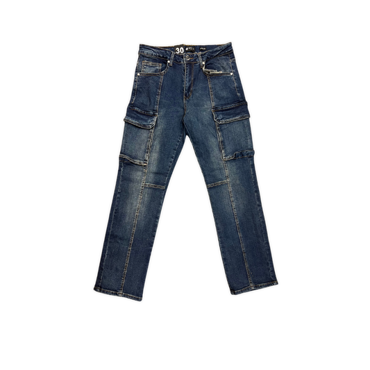 Relaxed Cargo Denim