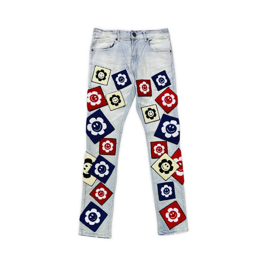 CHENILLE Patch Multi Denim