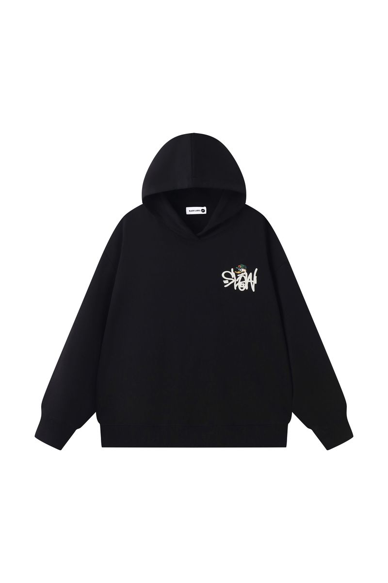 "Slow" Black Hoodie