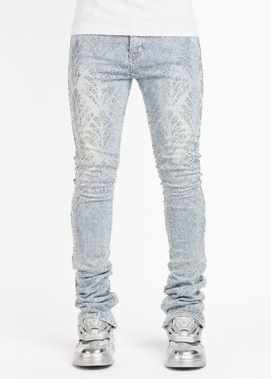 Blue Embellished Denim