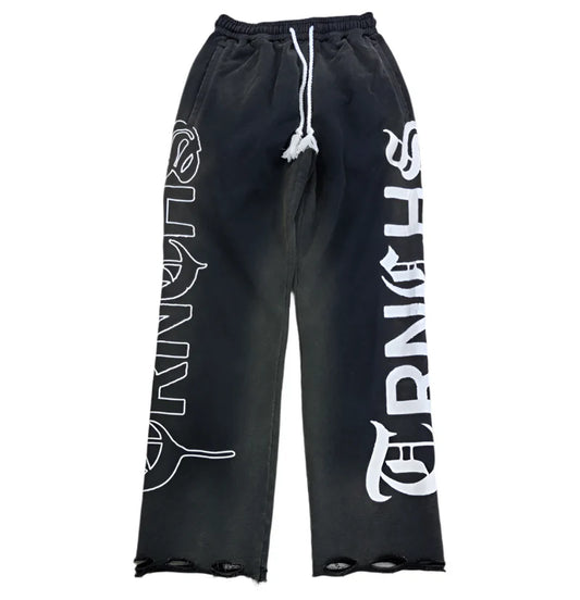 "CRIMSON SCRIPT" Pants
