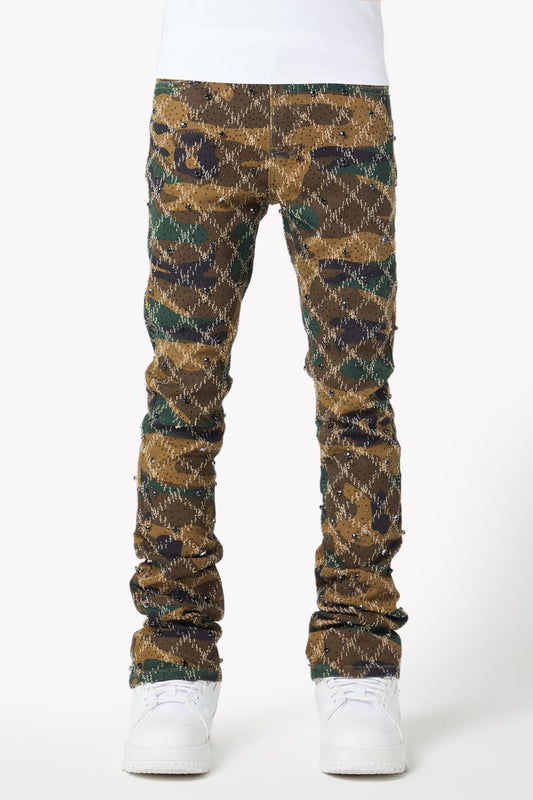 Camo Embellished Denim