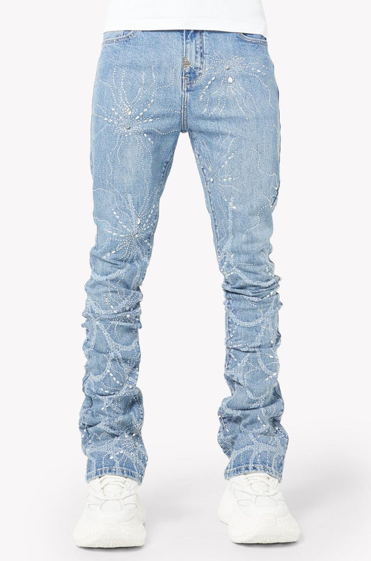 Steel Blue Spider Denim
