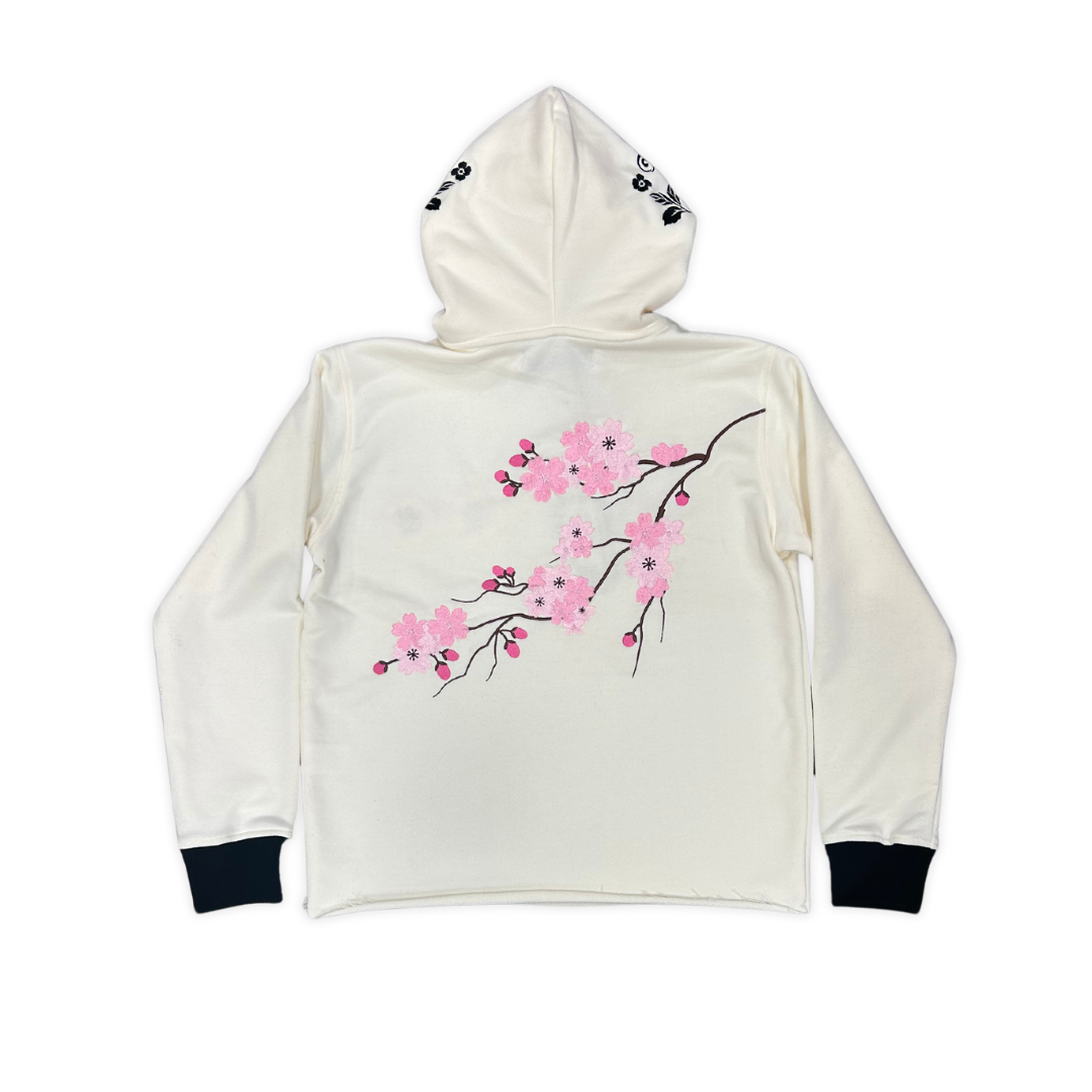 Cherry Blossom Cropped Hoodie