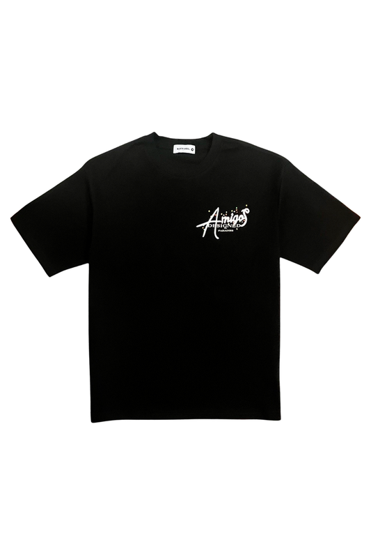 Amigos Black Tee