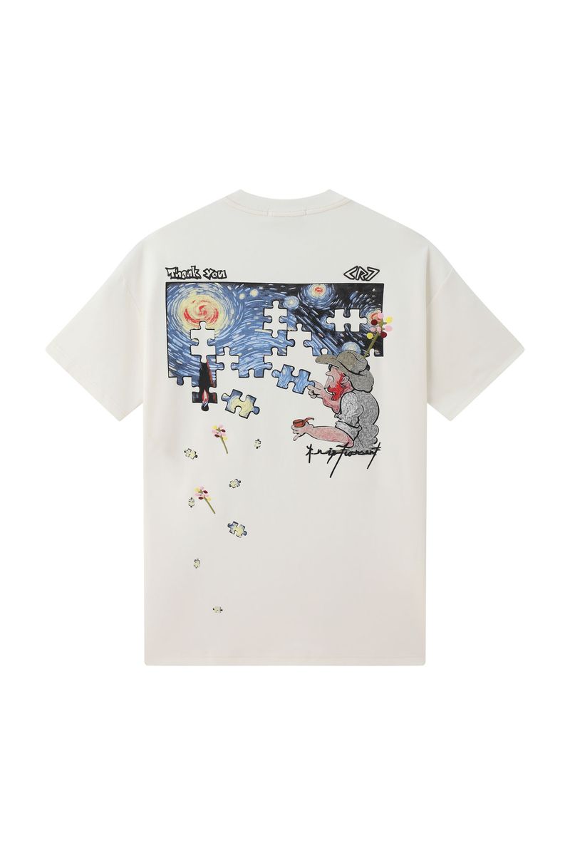 Puzzle Cream Tee