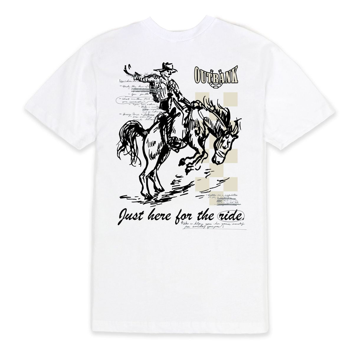 "Just Here For The Ride" T-Shirt