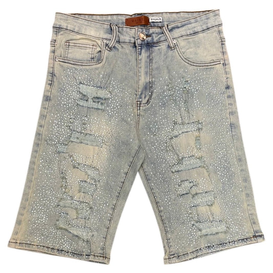 W Rhinestone Shorts